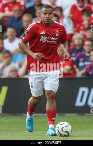 Nottingham, Großbritannien. August 2024. Murillo of Nottingham Forest während des Premier League-Spiels Nottingham Forest gegen Bournemouth am 17. August 2024 in Nottingham, Vereinigtes Königreich (Foto: Alfie Cosgrove/News Images) am 17. August 2024 in Nottingham, Vereinigtes Königreich. (Foto: Alfie Cosgrove/News Images/SIPA USA) Credit: SIPA USA/Alamy Live News Stockfoto