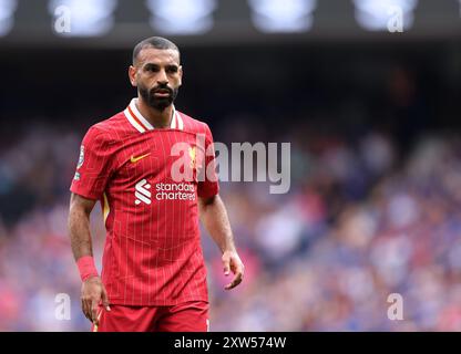 Ipswich, Großbritannien. August 2024. Liverpool's Mohamed Salah während des Premier League-Spiels in Portman Road, Ipswich. Der Bildnachweis sollte lauten: David Klein/Sportimage Credit: Sportimage Ltd/Alamy Live News Stockfoto