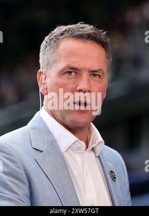 Ipswich, Großbritannien. August 2024. Michael Owen während des Premier League-Spiels in Portman Road, Ipswich. Der Bildnachweis sollte lauten: David Klein/Sportimage Credit: Sportimage Ltd/Alamy Live News Stockfoto