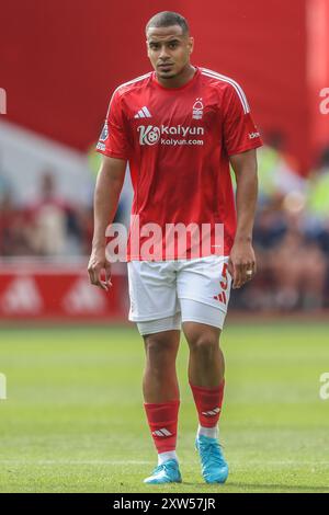 Nottingham, Großbritannien. August 2024. Murillo of Nottingham Forest während des Premier League-Spiels Nottingham Forest gegen Bournemouth am 17. August 2024 in Nottingham, Vereinigtes Königreich (Foto: Alfie Cosgrove/News Images) am 17. August 2024 in Nottingham, Vereinigtes Königreich. (Foto: Alfie Cosgrove/News Images/SIPA USA) Credit: SIPA USA/Alamy Live News Stockfoto