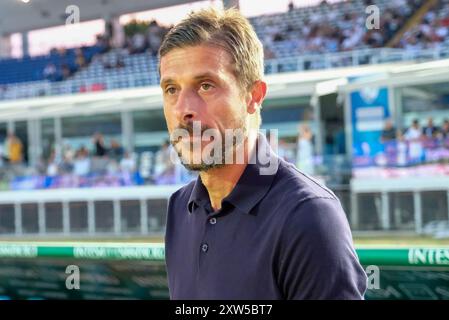 Alessio Dionisi Cheftrainer des Palermo FC während des italienischen Fußballspiels der Serie B zwischen Brescia Calcio FC und Palermo FC in Mar Stockfoto