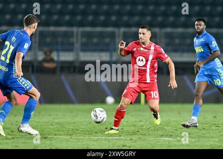 Empoli, Italien. August 2024. AC Monza Spieler Gianluca Caprari während des ersten Fußballspiels der Serie A zwischen Empoli und Monza in der Carlo Castellani - Computer Gross Arena in Empoli, Italien - Samstag, 17. August 2024. Sport - Fußball (Foto AC Monza/LaPresse von Studio Buzzi) Credit: LaPresse/Alamy Live News Stockfoto