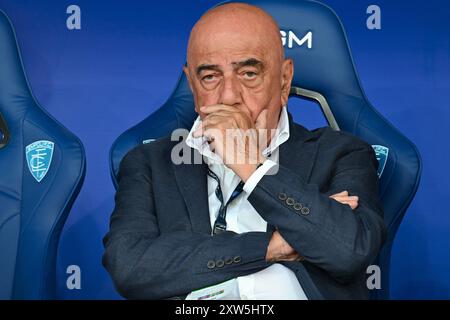 Adriano Galliani, CEO von AC Monza, während des Spiels Empoli FC gegen AC Monza, italienischer Fußball Serie A in Empoli, Italien, 17. August 2024 Stockfoto