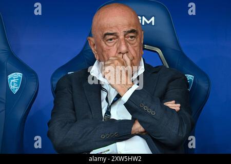 Adriano Galliani, CEO von AC Monza, während des Spiels Empoli FC gegen AC Monza, italienischer Fußball Serie A in Empoli, Italien, 17. August 2024 Stockfoto