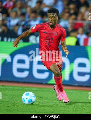 Kingsley Coman, FCB 11 im Spiel SSV ULM - FC BAYERN MÜNCHEN 0-4 DFB-Pokal, deutscher Fußball-Cup, 1.Runde am 16. August 2024 in Ulm. Saison 2024/2025 Fotograf: Peter Schatz - DFB-VORSCHRIFTEN VERBIETEN JEDE VERWENDUNG VON FOTOGRAFIEN als BILDSEQUENZEN und/oder QUASI-VIDEO - Stockfoto