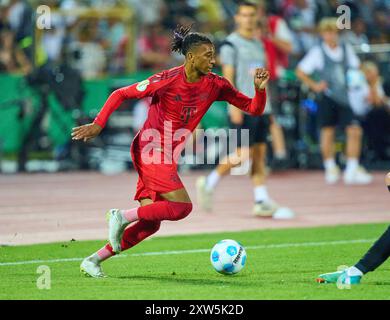 Michael Olise (FCB 17) im Spiel SSV ULM - FC BAYERN MÜNCHEN 0-4 DFB-Pokal, Deutscher Fußball-Cup, 1.Runde am 16. August 2024 in Ulm. Saison 2024/2025 Fotograf: Peter Schatz - DFB-VORSCHRIFTEN VERBIETEN JEDE VERWENDUNG VON FOTOGRAFIEN als BILDSEQUENZEN und/oder QUASI-VIDEO - Stockfoto