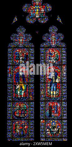 Amerikanische Gründer der Country Buntglas Basilica National Cathedral of St Peter and St Paul Episcopal Church Washington DC Stockfoto