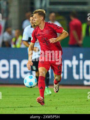 Ulm, Deutschland. August 2024. Joshua KIMMICH, FCB 6 im Spiel SSV ULM - FC BAYERN MÜNCHEN 0-4 DFB-Pokal, deutscher Fußball-Cup, 1.Runde am 16. August 2024 in Ulm. Saison 2024/2025 Fotograf: ddp-Bilder/STAR-Bilder - DFB-VORSCHRIFTEN VERBIETEN JEDE VERWENDUNG VON FOTOGRAFIEN als BILDSEQUENZEN und/oder QUASI-VIDEO - Credit: ddp Media GmbH/Alamy Live News Stockfoto