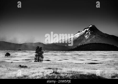 mt Hood, von Osten aus gesehen Stockfoto