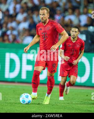 Ulm, Deutschland. August 2024. Harry Kane, FCB 9 im Spiel SSV ULM - FC BAYERN MÜNCHEN 0-4 DFB-Pokal, Deutscher Fußball-Cup, 1.Runde am 16. August 2024 in Ulm. Saison 2024/2025 Fotograf: ddp-Bilder/STAR-Bilder - DFB-VORSCHRIFTEN VERBIETEN JEDE VERWENDUNG VON FOTOGRAFIEN als BILDSEQUENZEN und/oder QUASI-VIDEO - Credit: ddp Media GmbH/Alamy Live News Stockfoto