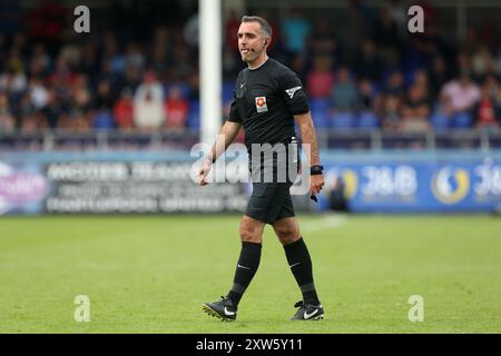 Match-Schiedsrichter Paul Marsden während des Vanarama National League Spiels zwischen Hartlepool United und Southend United am Samstag, den 17. August 2024, im Victoria Park, Hartlepool. (Foto: Mark Fletcher | MI News) Credit: MI News & Sport /Alamy Live News Stockfoto