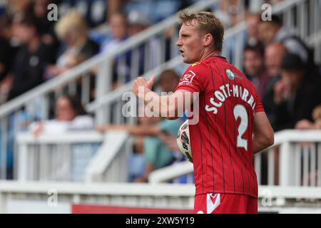 Gus Scott-Morriss von Southend United während des Vanarama National League-Spiels zwischen Hartlepool United und Southend United am Samstag, den 17. August 2024, im Victoria Park, Hartlepool. (Foto: Mark Fletcher | MI News) Credit: MI News & Sport /Alamy Live News Stockfoto