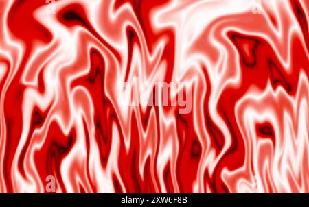 Abbildung der Farbverlauf-monochromen fließenden 3D-Flüssigtextur für abstrakten Hintergrund Stockfoto