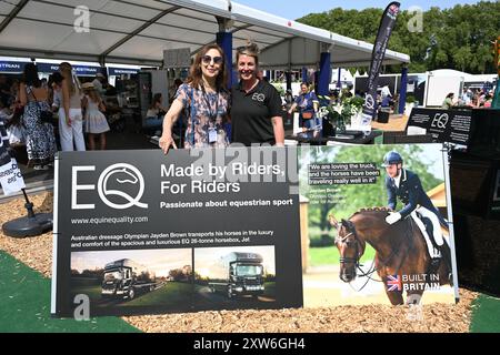 LONDON, GROSSBRITANNIEN. August 2024. EQ | maßgeschneiderte Horseboxes-Ausstellung auf der LGCT London 2024 in London, Großbritannien. (Quelle: Siehe Li/Picture Capital/Alamy Live News Stockfoto