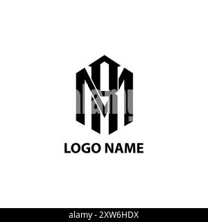 Ursprünglicher MR RM moderner Logo-Design-Vektor Stock Vektor