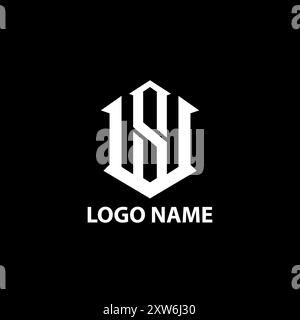 Ursprünglicher SW moderner Logo-Design-Vektor Stock Vektor