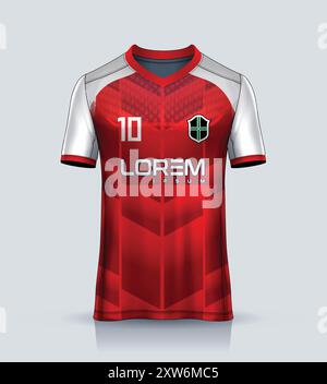 Abstraktes Grunge-Sportrikot-Design für Fußball, Rennen, E-Sport, Laufen, blau-weiß Stock Vektor