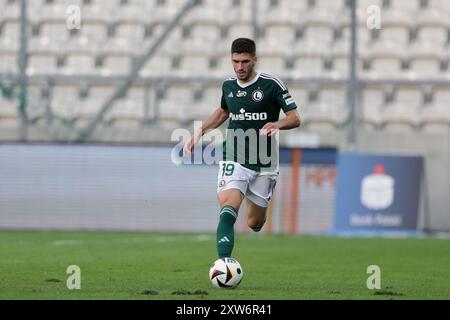 Krakau, Polen. August 2024. Ruben Vinagre aus Legia Warszawa wurde 2024/2025 im Cracovia Stadion im Polnischen Liga PKO BP Ekstraklasa zwischen Puszcza Niepolomice und Legia Warszawa im Spiel. Endpunktzahl: Puszcza Niepolomice 2:2 Legia Warszwa. (Foto: Grzegorz Wajda/SOPA Images/SIPA USA) Credit: SIPA USA/Alamy Live News Stockfoto