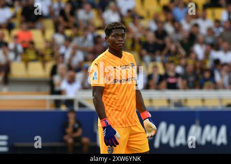 zion suzuki (parma) während Parma Calcio vs ACF Fiorentina, italienisches Fußball-Serie A Spiel in Parma, Italien, 17. August 2024 Stockfoto