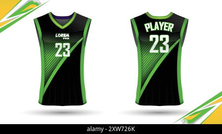 Abstraktes Grunge-Sportrikot-Design für Fußball, Rennen, E-Sport, Laufen, blau-weiß Stock Vektor