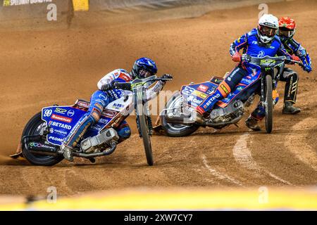 Cardiff, Großbritannien. August 2024. Während des FIM Speedway Grand Prix von Großbritannien im Principality Stadium, Cardiff am Samstag, den 17. August 2024. (Foto: Ian Charles | MI News) Credit: MI News & Sport /Alamy Live News Stockfoto