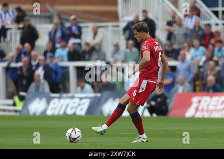 Ollie Kensdale von Southend United während des Spiels der Vanarama National League zwischen Hartlepool United und Southend United im Victoria Park, Hartlepool am Samstag, den 17. August 2024. (Foto: Mark Fletcher | MI News) Stockfoto