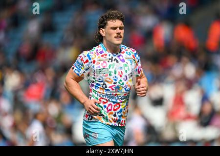 Robbie Mulhern von Leigh Leopards während des Magic Weekend Match Leigh Leopards vs Salford Red Devils at Elland Road, Leeds, Großbritannien, 18. August 2024 (Foto: Craig Thomas/News Images) in, am 18. August 2024. (Foto: Craig Thomas/News Images/SIPA USA) Credit: SIPA USA/Alamy Live News Stockfoto