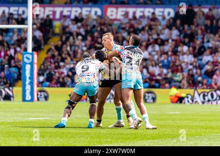 Leeds, Großbritannien. August 2024. EFL Bettfred Superleague, Magic Weekend: Leigh Leopards gegen Salford Red Devils. Credit Paul Whitehurst/PBW Media/Alamy Live News Stockfoto