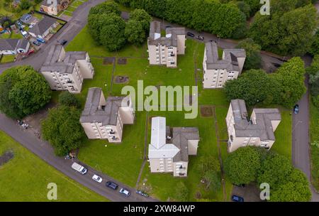 Stadtwohnung im Winning Quadrant Wishaw Stockfoto