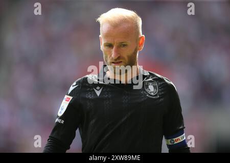 Barry Bannan am Mittwoch von Sheffield während des Sky Bet Championship-Spiels zwischen Sunderland und Sheffield Wednesday im Stadion of Light, Sunderland am Sonntag, den 18. August 2024. (Foto: Michael Driver | MI News) Credit: MI News & Sport /Alamy Live News Stockfoto