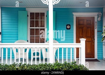 Veranda, Altstadt, Key West, Florida, USA Stockfoto