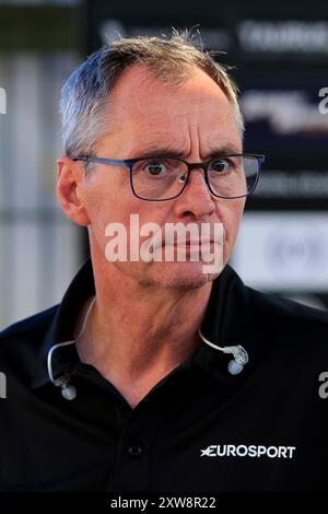 Kelvin Tatum während des Rowe Motor Oil Premiership Matches zwischen Belle Vue Aces und King's Lynn Stars im National Speedway Stadium, Manchester am Montag, den 12. August 2024. (Foto: Eddie Garvey | MI News) Credit: MI News & Sport /Alamy Live News Stockfoto