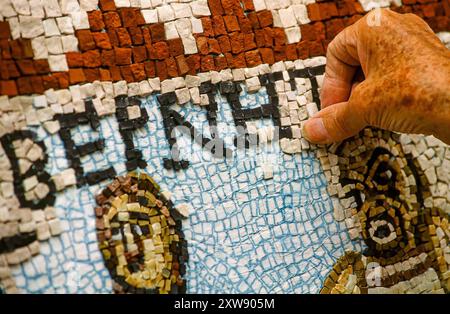 Schule für Mosaikrestaurierung in Ravenna. Italien, Europa Stockfoto