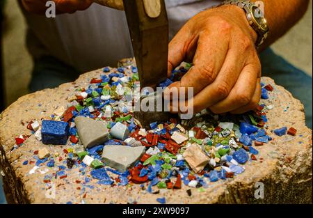 Schule für Mosaikrestaurierung in Ravenna. Italien, Europa Stockfoto