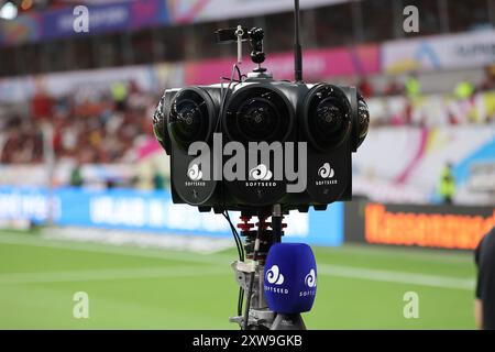 Softseed Kamerasystem, Leverkusen, Deutschland. August 2024. Supercup, Bayer 04 Leverkusen - VfB Stuttgart. Quelle: Jürgen Schwarz/Alamy Live News Stockfoto