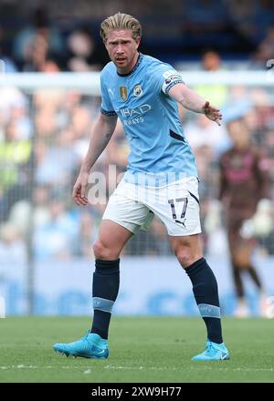 London, Großbritannien. August 2024. Kevin de Bruyne von Manchester City während des Premier League-Spiels in Stamford Bridge, London. Der Bildnachweis sollte lauten: Paul Terry/Sportimage Credit: Sportimage Ltd/Alamy Live News Stockfoto