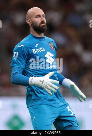 Mailand, Italien. August 2024. Vanja Milinkovic-Savic vom FC Turin während des Spiels der Serie A in Giuseppe Meazza, Mailand. Der Bildnachweis sollte lauten: Jonathan Moscrop/Sportimage Credit: Sportimage Ltd/Alamy Live News Stockfoto