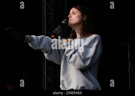 18. August 2024 London UK Ethel Cain Auftritt beim ALL Points East Festival im Victoria Park Stockfoto