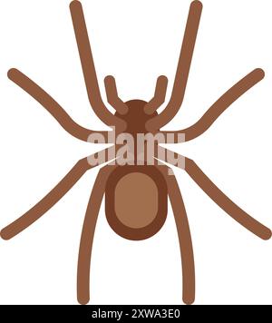 Symbol für die Farbe des Spiders. Insektensymbol. Wildes Tier Stock Vektor