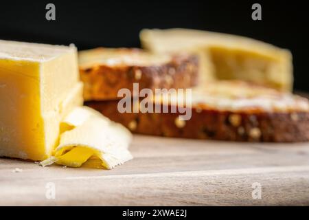 Käse auf toast Stockfoto