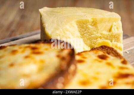 Käse auf toast Stockfoto