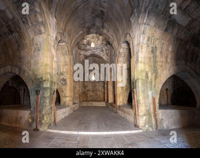 Susuz Caravanserai, erbaut von Giyaseddin Keykubad bin Keyhusrev, liegt an der Antalya Burdur Straße. Susuz kervansarayi Stockfoto