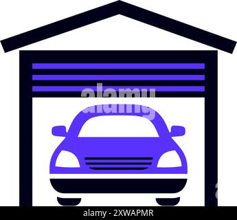 Flaches Transportsymbol, quadratische Form Stock Vektor
