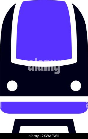 Flaches Transportsymbol, quadratische Form Stock Vektor