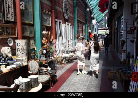 Saint-Ouen-sur-seine (Pariser Gegend): Flohmarkt Saint-Ouen „marche aux puces“. Stockfoto