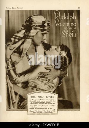 RUDOLPH VALENTINO und VILMA BANKY im SOHN DES SCHEICH 1926 Regisseur GEORGE FITZMAURICE nach dem Roman von Edith Maude Hull Feature Productions / United Artists Stockfoto