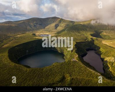 Lagunen auf azoren portugal Stockfoto