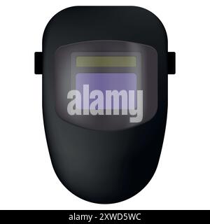Schweißhelm. Lichtbogenschweißhelm. Vektorabbildung. Eps 10. Stock Vektor