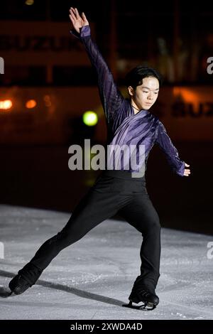 Yuma KAGIYAMA (JPN), bei der Japanese Dream - Ice Gala in der Acinque Ice Arena, am 15. August 2024 in Varese, Italien. Quelle: Raniero Corbelletti/AFLO/Alamy Live News Stockfoto