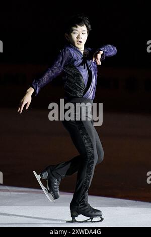 Yuma KAGIYAMA (JPN), bei der Japanese Dream - Ice Gala in der Acinque Ice Arena, am 15. August 2024 in Varese, Italien. Quelle: Raniero Corbelletti/AFLO/Alamy Live News Stockfoto